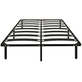 HOMCOM Telaio Letto 160 x 200 cm, Letto Matrimoniale con Rete a doghe in Legno Massiccio e...