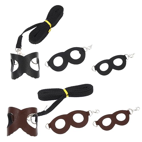 BESTonZON 2Sets Convenient Hamster Harnesses with Leashes Wear Resistant Sugar Glider Accessories Portable Design for Outdoor Activities Comfortable and Durable Material Stylish