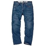 VIKTOS Men's Operatus XP Tactical Casual Durable Stretch Double Zip EDC Denim Jeans with Multi Pockets, Blue, 34x32