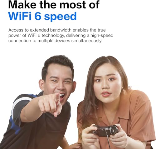 Linksys AX2200 | Dual-Band Mesh WiFi 6 Router | 2.2 (AX2200) Speeds | Connect 15+ Devices | 1500 Sq Ft Coverage | 2024 Release, Black