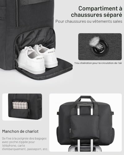 Urtala Sac de Voyage Pliable pour Homme et Femme, 120L Grand Sac Voyage – vue 4