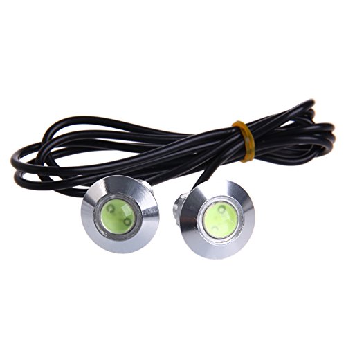 LOHONER 1 Pair DC 12V 23mm Eagle Eye LED Daytime Running Light Car Auto Lamp Ice Blue