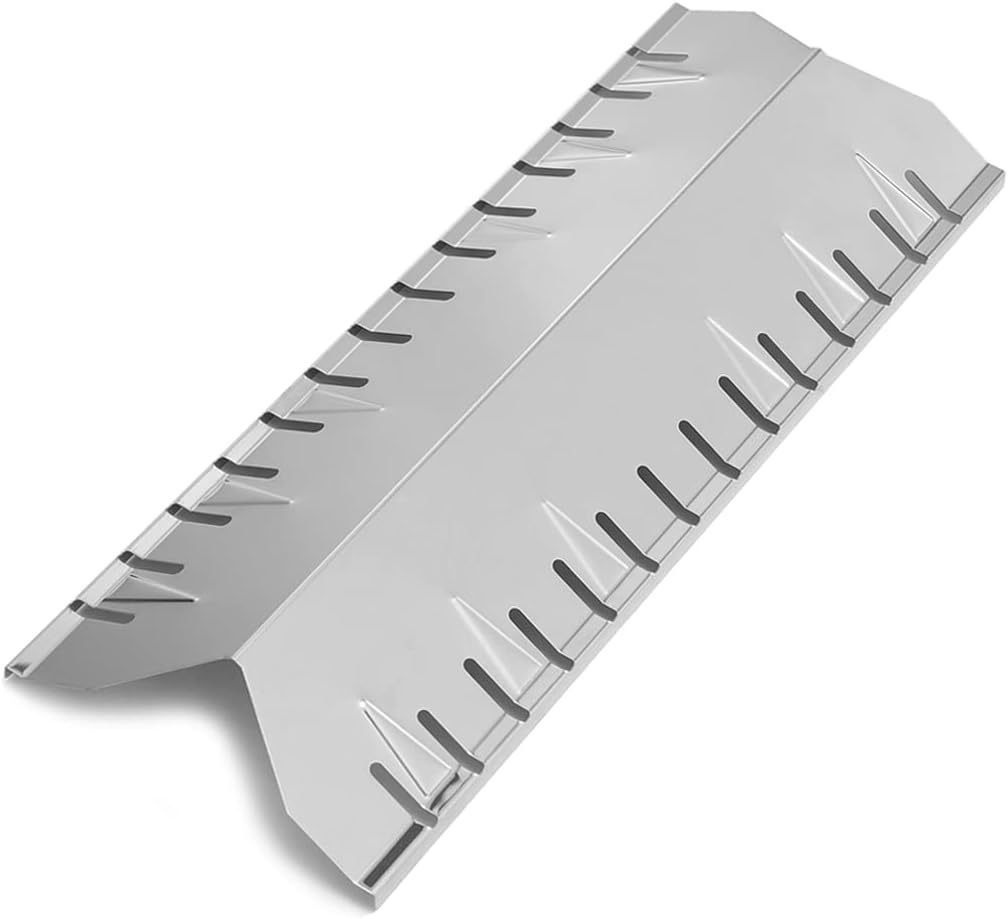 Grill Heat Shield Replacement Parts for Huntington 6301-24, 6300-14, 6301-14, 30040HNT, 24025HNT, Master Forge 30030MSF Broil-Mate Fiesta, Stainless Steel BBQ Heat Plate Tent 19 9/16 inch KS767