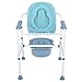 Zoternen Silla de Habitación con Inodoro Plegable Carga 290KG Antideslizante Silla de...