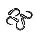 Plastic S Hook Clips Elastic Rope Bungee Cord Hooks for Suitcase Roof Truck Net Cargo Mesh Net Bike Garage and General Outdoor Equipment 10 Pack (10)