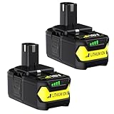 BOTKK Upgraded 2Packs 6.5Ah P108 18V Battery Compatible with Ryobi 18V Battery Replacement for Ryobi 18V ONE+ Battery PBP005 P108 P102 P103 P104 P105 P107 P109 P122 P191 P190 P197 P189