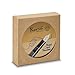 Kaweco PISTON SPORT AL Black/Gold Solo I Classic Aluminium Fountain Pen for Ink Bottles with Transparent Ink Window in Nostalgic Box I Exclusive Piston Filler 13 cm I Nib: F (Fine)