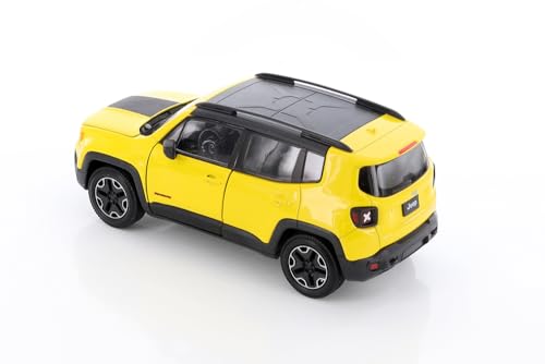 Renegade Trailhawk SUV a escala 1:24 amarillo miniatura 3