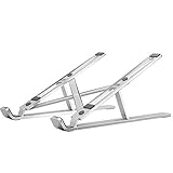 Adjustable Aluminum Laptop Stand - Silver