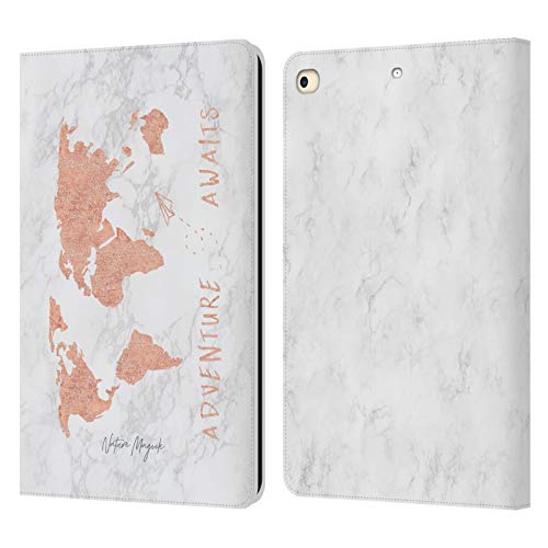 Étui portefeuille en cuir iPad 9.7 Nature Magick housse protection rose gold
