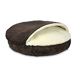 Snoozer Luxury Cozy Cave Pet Bed, Small, Hot Fudge