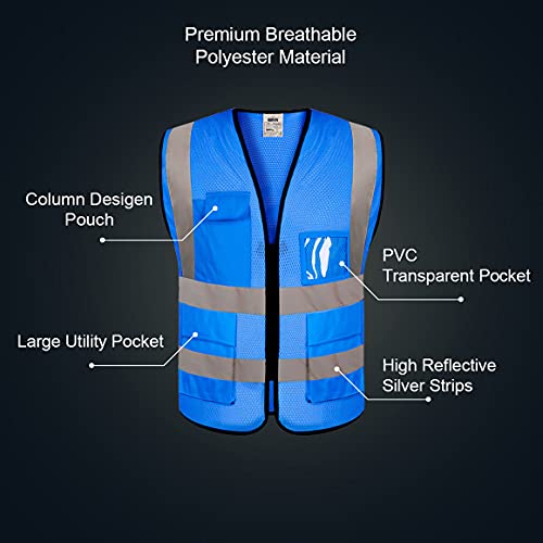 Beautywill Custom Reflective Vest, Safety Vest Custom, Safety Vest Logo, High Visibility Vest For Men, Unisex… #TOP1