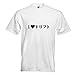 Kiwistar J'aime la dérive T-Shirt Homme imprimé Motif Fun Motif Coton S M L XL XXL en 15 Couleurs différentes