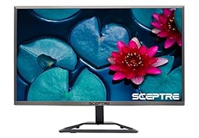 Sceptre 24 Inch Ultra Thin Ultra Slim 1080P 75Hz LED Monitor HDMI VGA, Metal Black (E248W-1920R)