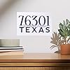 Lantern Press 8x12 Art Print, Wichita Falls, Texas, 76301 Zip Code (Blue) #1