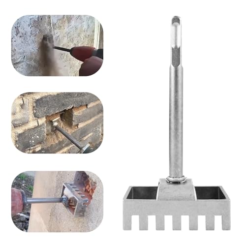 Image of Square Hole Cutter for Electrical Box, Portable Rectangle Slot Cutter, Alloy Steel Electric Concrete Saw, Fast-Cutting One Step Hole Tool, for Brick Concrete Cement Stone