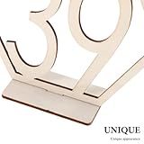 Idéal pour les événements et les réceptions : parfaits pour les mariages, les réceptions et les banquets, ces numéros de table ajoutent une touche rustique à toute occasion spéciale. numéros de table de mariage avec socle, marque-tables de mariage