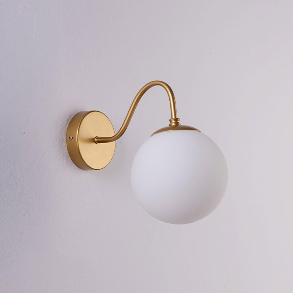 LGDEERCO Retro-Schreibtischlampe – USB-wiederaufladbar, Glaslampenschirm, Knopfschalter