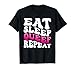 Eat Sleep Queef Repeat T-Shirt