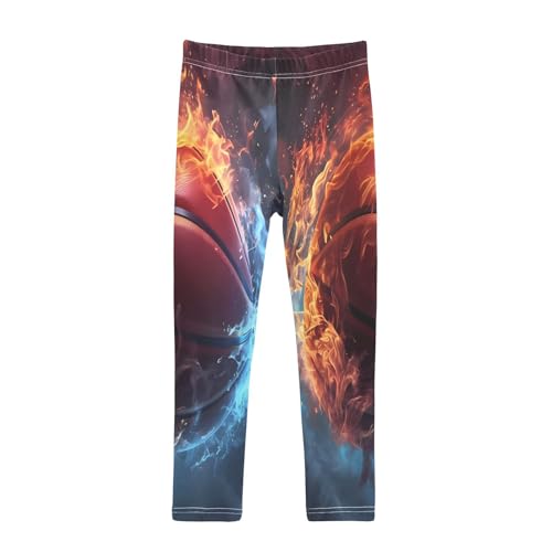 Toddler Girls Leggings Printed Yoga Pants Leggings Fire Basket for Kids