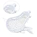 equlup Lacrosse Head, Nylon Mesh Strung Wear Proof Nylon Lacrosse Stick Heads Mens Strung Equipment for Competition Competition (Men)