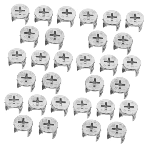 Cabilock 40 Piezas De Accesorios De Leva De Conexión Para Muebles, Cerraduras De Leva Para Muebles, Conectores De Tableros De Muebles, Piezas De Sofá, Herrajes De Cama