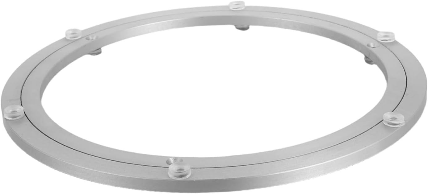 Alipis Aluminum Alloy 12-inch Turntable Bearing Lazy Susan Swivel Plate for Rotating Dining Table Serving Tray Hardware Smooth Silent Rotation