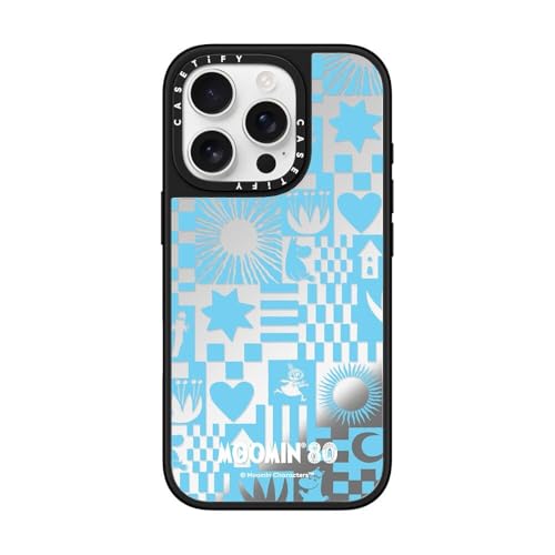 CASETiFY MagSafe Ή~[ iPhone 16 ProP[X [ː / 1.5m̗NA / Moomin Co-Lab] - Vo[ (ubNop[) - Moomin Puzzle Pattern Case