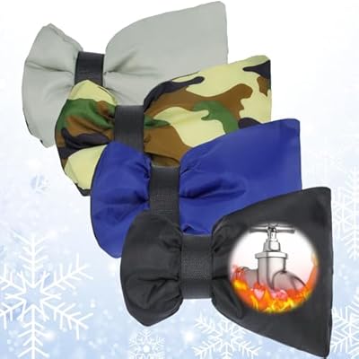 Outdoor Faucet Covers for Winter - 4Pack Thicken 8x6in Hose Bibs Covers Spigot Covers for Insulated Freeze Protection, Outside Garden Winterizing Waterproof Water Faucet Socks