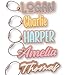 Personalized Backpack Name Tags, Kids Custom Backpack Keychains, Name Tags, Diaper Bag Tags, Lunch Box Keychain (Font #3)