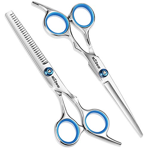 2PCS Professional Hair Cutting Scissors Stainless Hairdressing Scissors Lightweight Haircut Scissor Thinning Texture