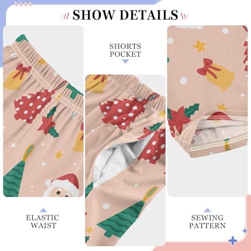 ZZKKO Christmas Ornament Pattern Boys Pants for Kids Jogger Pants with Pockets S-XL4