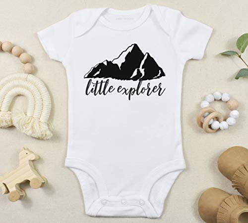 Little Explorer Mountain Bodysuit Or T-Shirt, Adventure Baby Shower Gift #TOP1