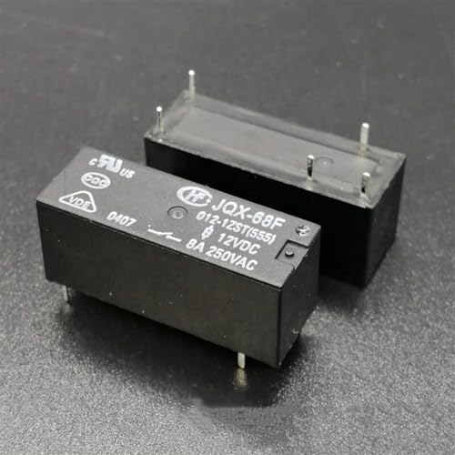Relé JQX68F-012-1ZST de 5 pines para automatización industrial y placas de control pack de 10 unidades