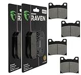 Marque: Raven Industries RAVEN 2 Kit plaquettes frein Av Ga et Av Dr compatible pour Yamaha FZR 1000 EXUP de 1989 à 1990