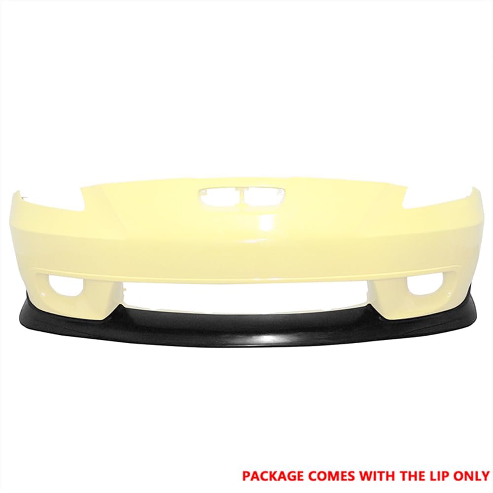 Front Bumper Lip Compatible with 2000-2002 Toyota CELICA, JDM Style PU Black Front Lip Spoiler Splitter by IKON MOTORSPORTS, 2001