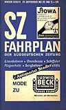  SZ-Fahrplan. Taschenfahrplan der Süddeutschen Zeitung. Winter 1970/71.