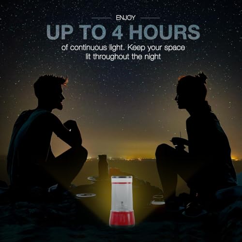 Image of Havells Acrylonitrile Butadiene Styrene 6W LED Lantern (Luminex), Red