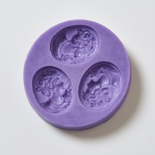 World Of Moulds Cameo Fondant Icing 3 Silicone Mould F0012