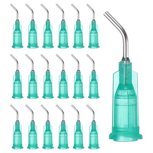 Aiguilles de distribution 18Ga PATIKIL coudées anti-fuite Luer Lock pour accès difficile