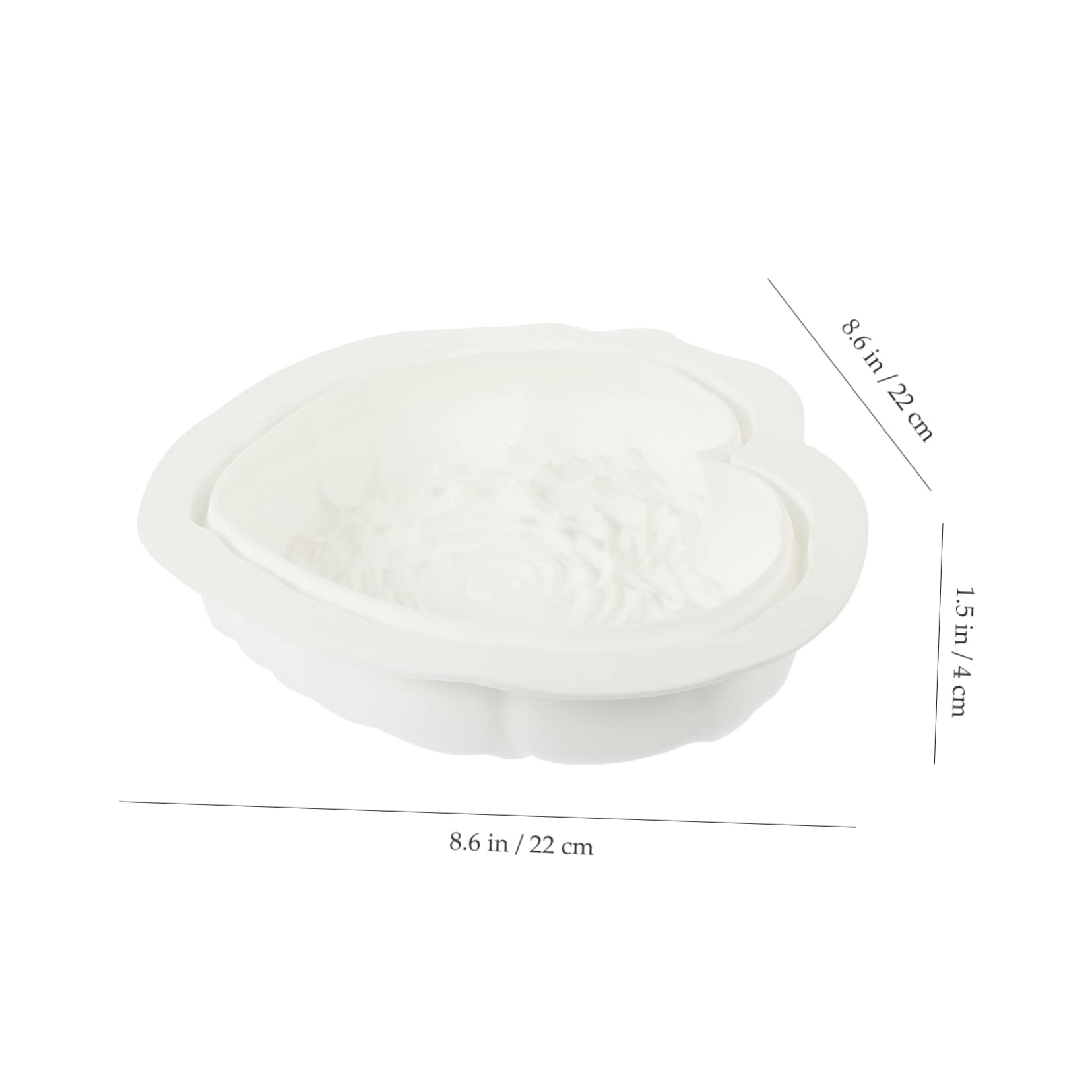 Ciieeo 3 Stück Herz Silikonform für Fondant und Kuchen Backform für Muffins und Desserts Lebensmittelechtes Silikon zu Entformen für Kreative Backprojekte und Dekorationen