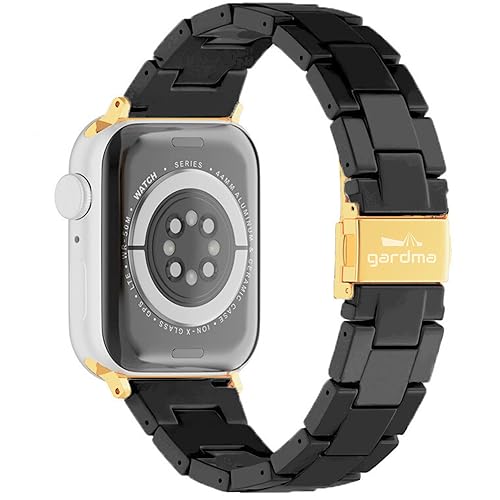GARDMA Luxury Resin Compatible with Apple Watch Band - Lightweight Perma Compatible with Apple Watch Bands for Women and Men, iWatch Bands Solace Bands for 38mm 40mm 41mm 42mm 44mm 45mm 49mm Ultra, SE, Series 8 7 6 5 4 3 2 3