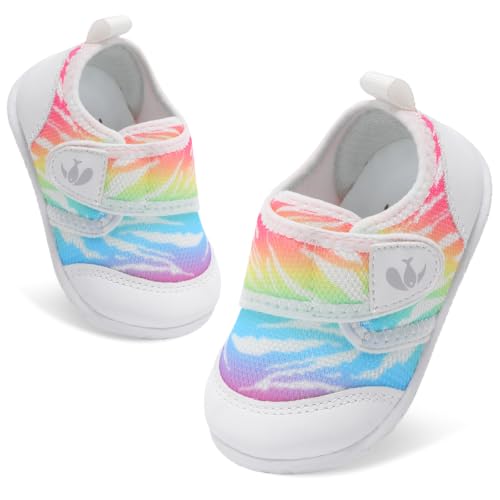 Image of FEETCITY Baby First Walking Shoes Boys Girls Infant Crib Shoes Breathable