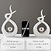 FJS Home Decor Modern Art Ceramic Statue Table Decorations for Dining Room Living Room Office Centerpiece (Small)