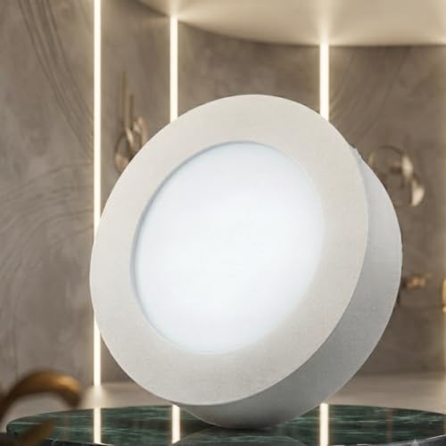 Image of Instapower Ceiling Light Ultra Slim Round LED Downlight 2-Year Warranty (8W Surface-AL Natural White)