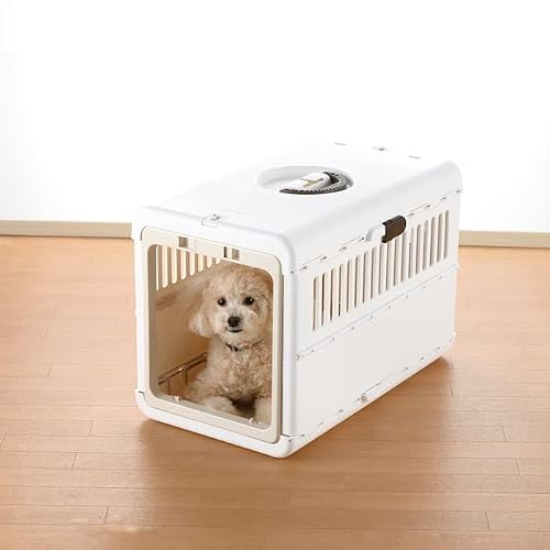 Richell USA - Foldable Pet Carrier Small (80048) (White and Beige) - Thumbnail 5