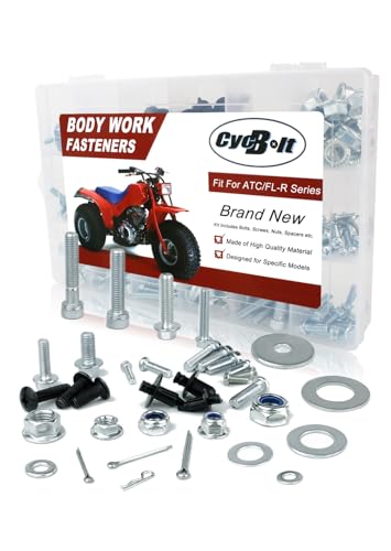 CYCBOLT 330 PCS ATV Body Bolts Kit Fit for ATC70 ATC350 ATC90 ATC185 ATC110