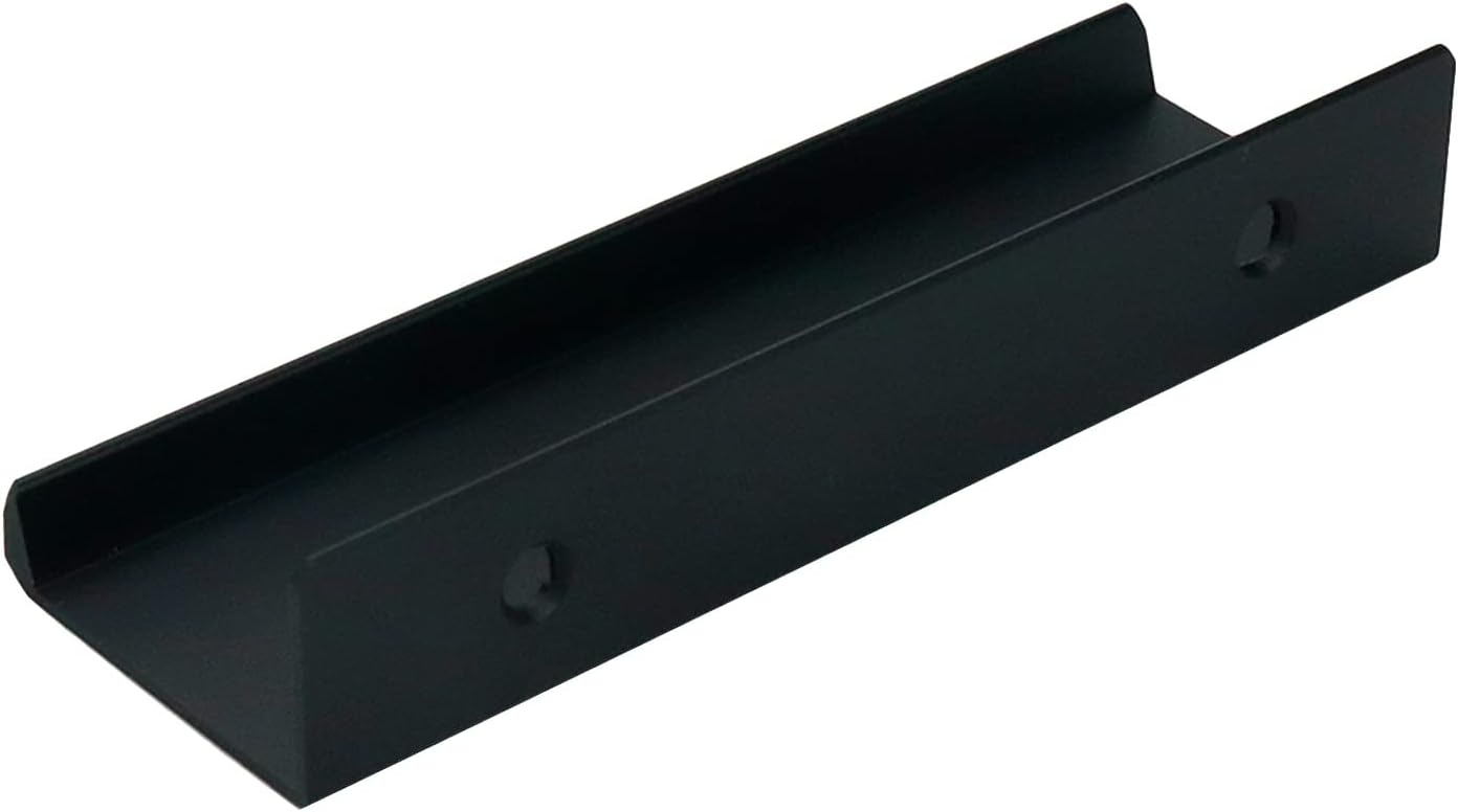 3.94 Inch Black Finger Pulls 30Pcs, 2.52 Inch Hole Spacing, Aluminum Alloy Edge Pulls Furniture Handle, Back Mount Concealed Handles for Cabinets, Cupboard, Drawer, Dresser, Wardrobe
