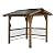 Backyard Discovery Granada Grill Gazebo Pavilion w/Outdoor Bar, 80" Grill Space, Hard Top Steel Metal Roof, Wind Resistant - 100 mph, Supports 4,800 lbs of Snow, Electrical Outlet, USB, Grilling Hooks