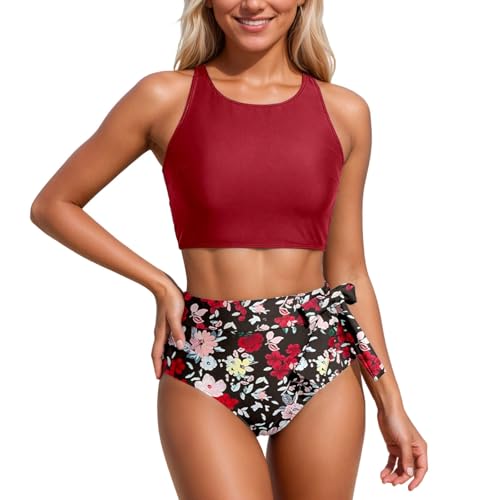 Tankini imprimé plage et loisirs en coton doux pour vos vacances